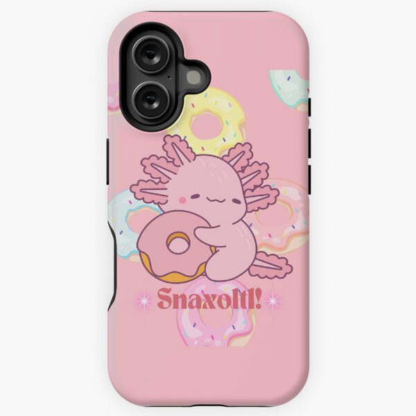 Vista previa del artículo con la obra «Lindo axolotl Snaxalotl con donas», diseñado y vendido por SimplyStuckUS.