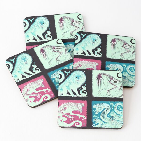 Item preview, Cuatro Críptidos Invertidos designed and sold by HalcyonThings.