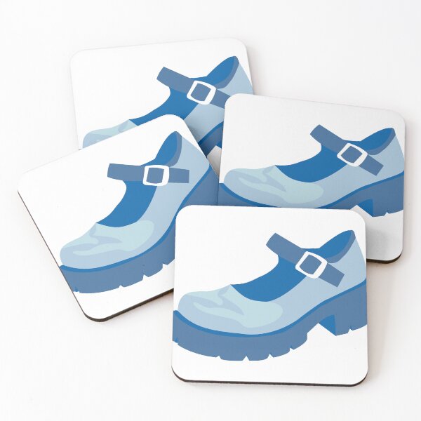 Item preview, Blue Mary Jane Shoe Sticker designed and sold by TheWisteriaYard.