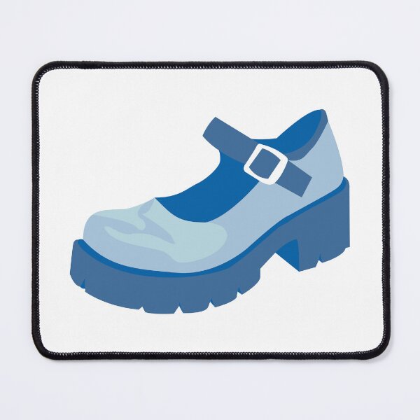 Item preview, Blue Mary Jane Shoe Sticker designed and sold by TheWisteriaYard.