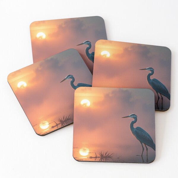 Item preview, Great Blue Heron at Sunset designed and sold by Skye Ryan-Evans.