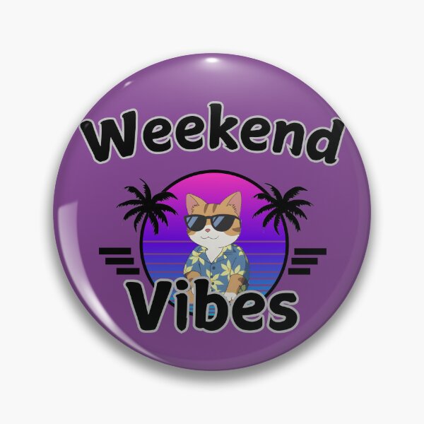 Item preview, Weekend Vibes Chill Cat designed and sold by vizclothing.