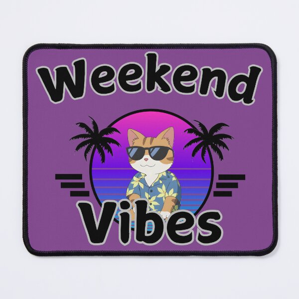 Item preview, Weekend Vibes Chill Cat designed and sold by vizclothing.