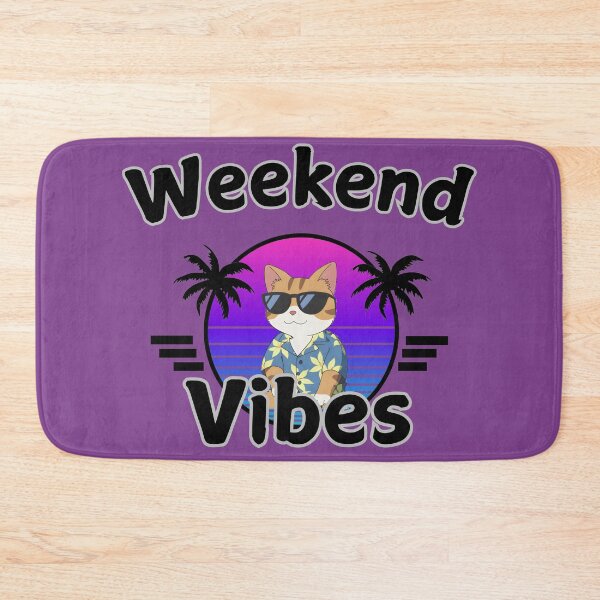 Item preview, Weekend Vibes Chill Cat designed and sold by vizclothing.