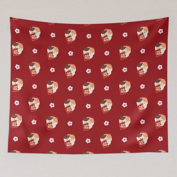 Item preview, Chinese New Year - Fortune Tortie Cat designed and sold by theladyernestember.