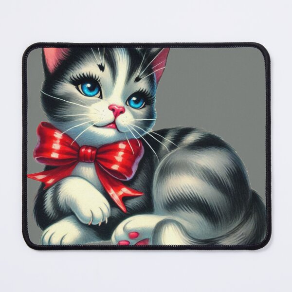 Item preview, Retro Cat with Bow designed and sold by CAutumnTrapp.