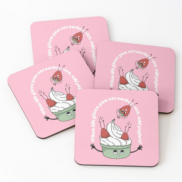 Item preview, When life gives you strawberries, add yogurt! designed and sold by bosilvercat.
