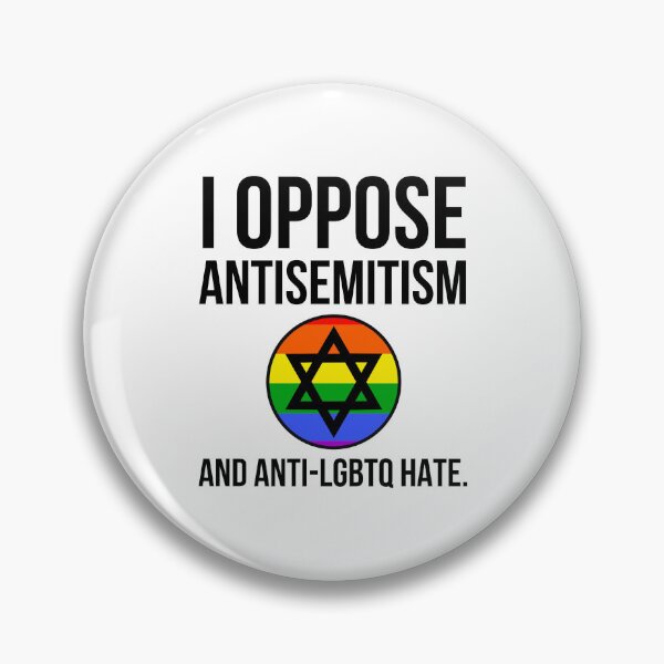 Item preview, I oppose antisemitism and anti-LGBTQ hate designed and sold by Rachel the Artist .
