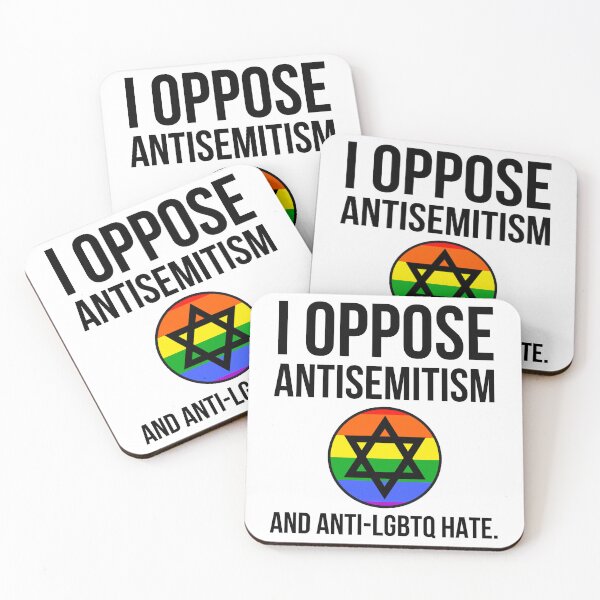 Item preview, I oppose antisemitism and anti-LGBTQ hate designed and sold by Rachel the Artist .