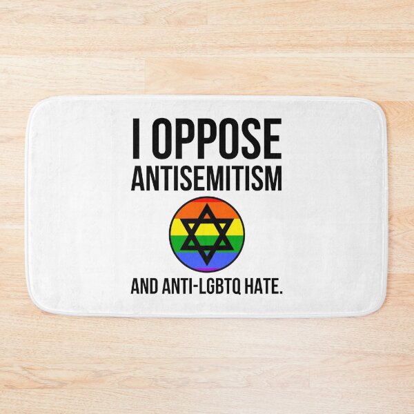 Item preview, I oppose antisemitism and anti-LGBTQ hate designed and sold by Rachel the Artist .
