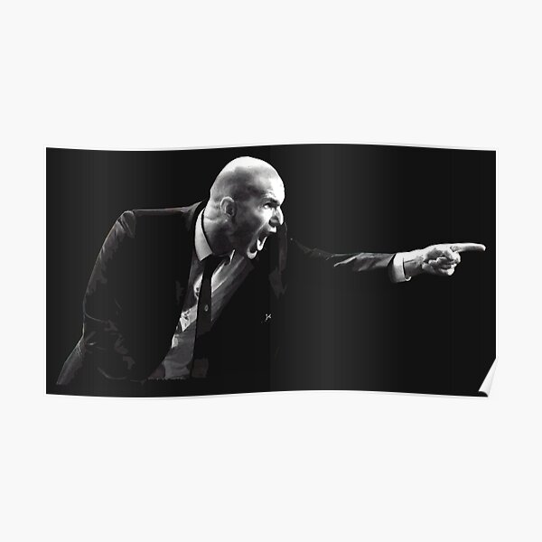Zinedine Zidane trainer Poster