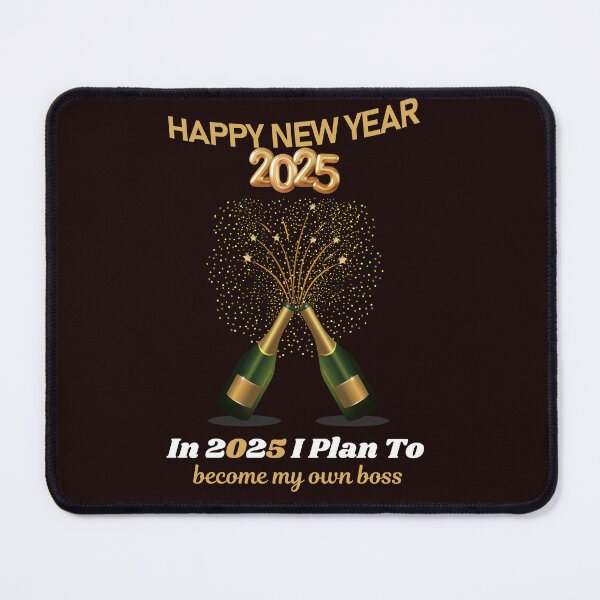 Item preview, Happy New Year 2025! Resolution: In 2025 I Plan To: become my own boss... designed and sold by lovelyq1.