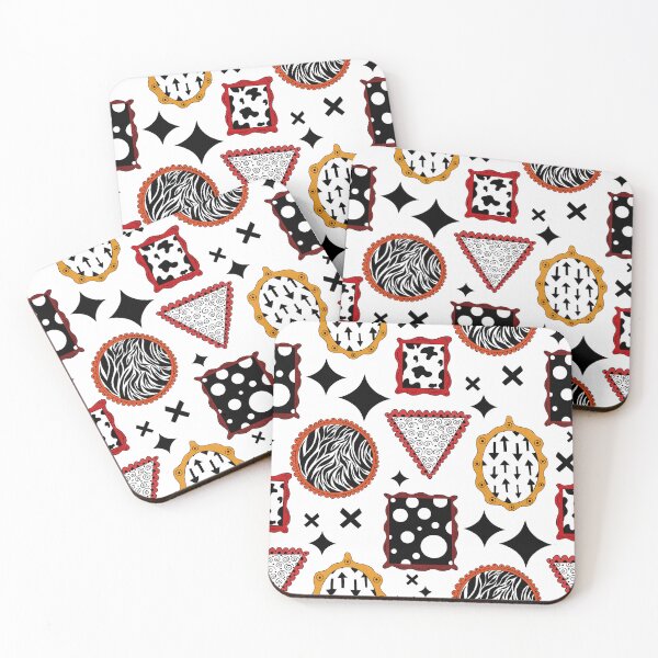 Item preview, Doodle gallery - red, black, white and yellow designed and sold by Home Cyn Home.
