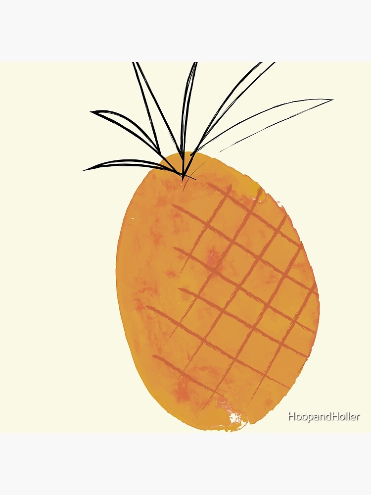 Thumbnail 4 of 4, Pillow, Freehand Pineapple designed and sold by HoopandHoller.