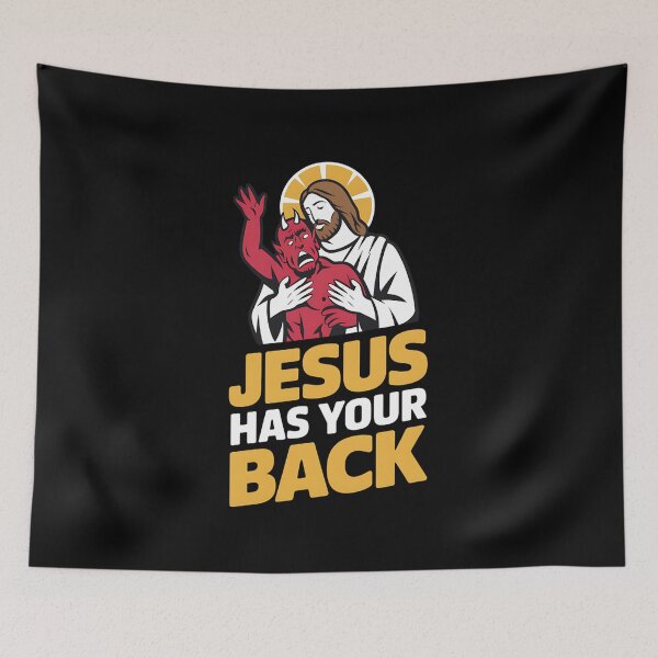 Item preview, Jesus Has Your Back - Funny Christian Faith designed and sold by Karsten Stier.