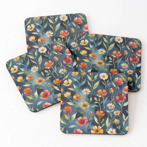 Item preview, Colorful Watercolor Wildflowers Pattern Wildflowers lovers designed and sold by Wiss2Arts.