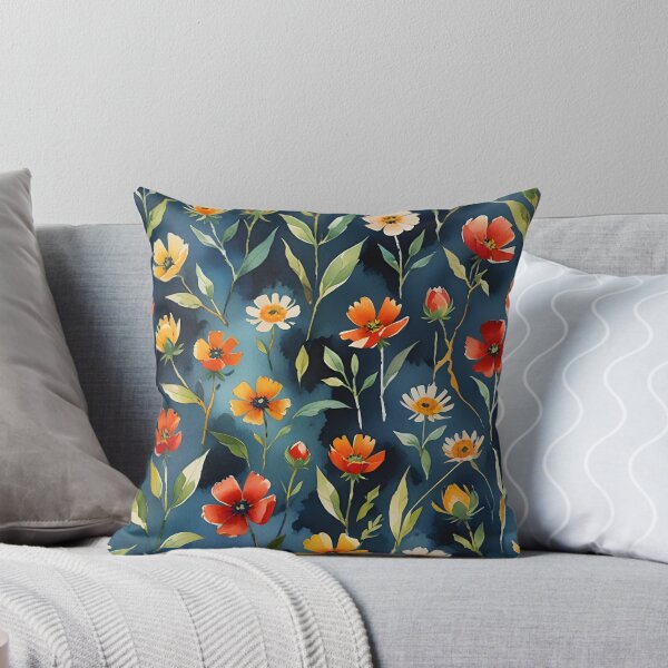 Item preview, Colorful Watercolor Wildflowers Pattern Wildflowers lovers designed and sold by Wiss2Arts.