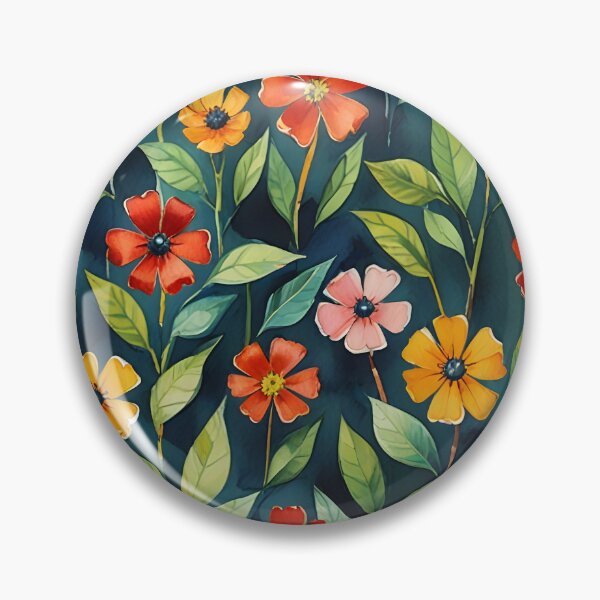Item preview, Colorful Watercolor Wildflowers Pattern Wildflowers lovers designed and sold by Wiss2Arts.