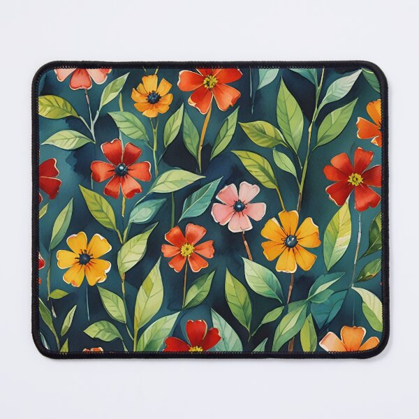 Item preview, Colorful Watercolor Wildflowers Pattern Wildflowers lovers designed and sold by Wiss2Arts.