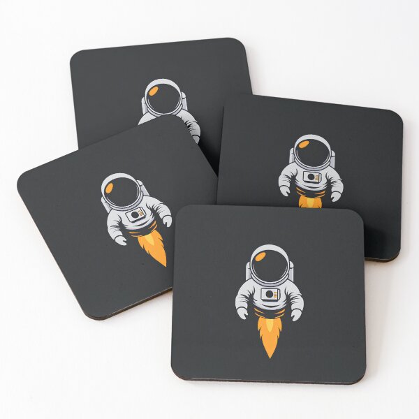 Item preview, Cartoon astronaut flying to space designed and sold by KimierArt.