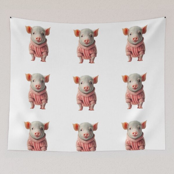 Item preview, Cozy Pig - Transparent Background  designed and sold by Julia McMullen.