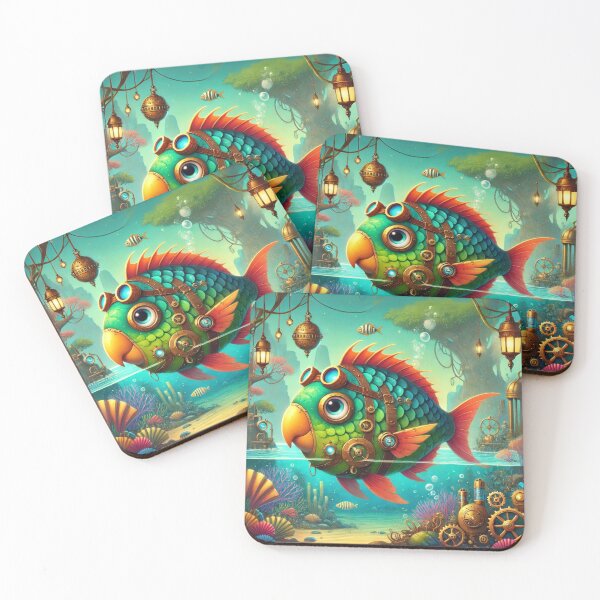 Item preview, Steampunk Parrotfish designed and sold by Sillytoe.