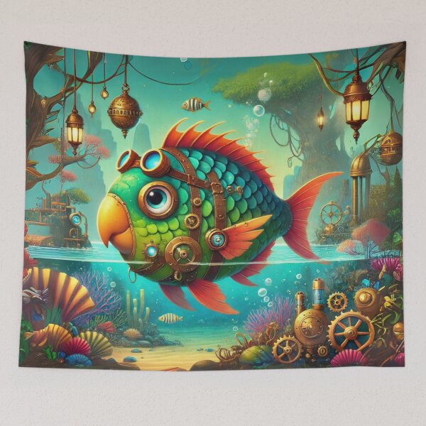 Item preview, Steampunk Parrotfish designed and sold by Sillytoe.
