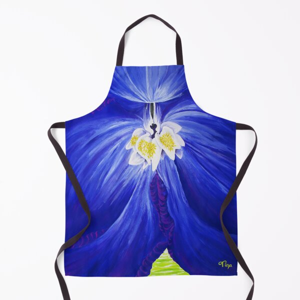 Item preview, Delphinium flower cobalt blue floral painting designed and sold by Glimmersmith.