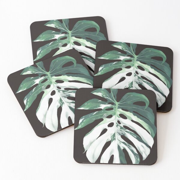 Item preview, Monstera Albo in Black designed and sold by bignosework.