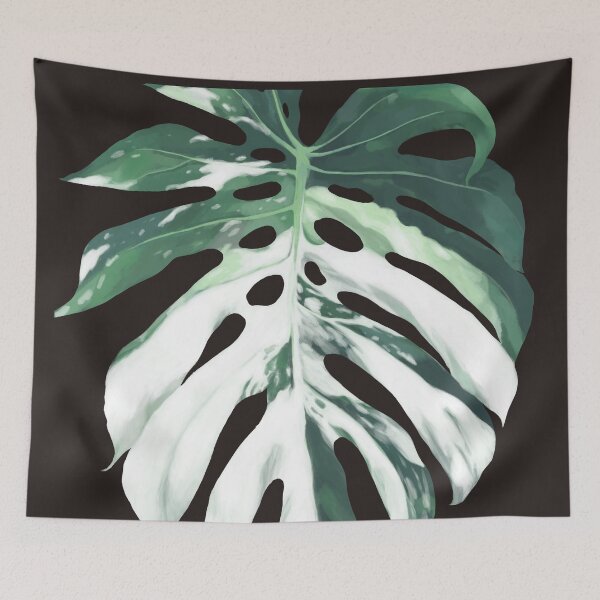 Item preview, Monstera Albo in Black designed and sold by bignosework.
