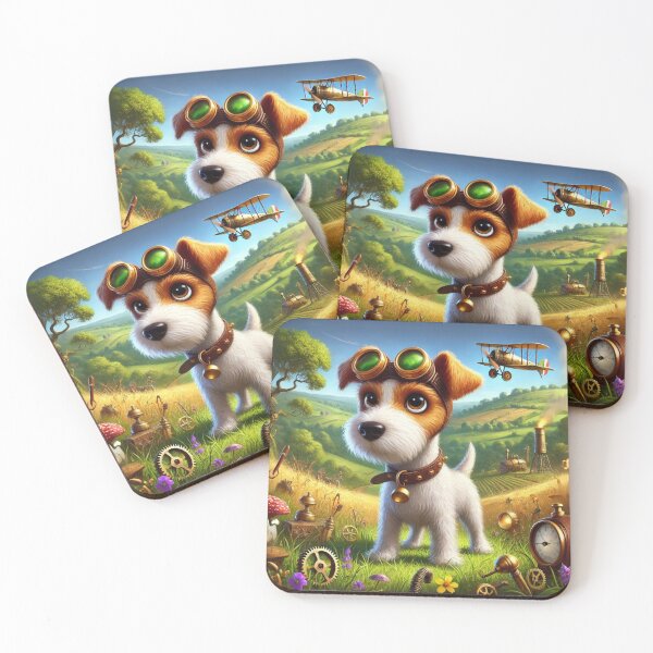 Item preview, Steampunk Parson Russell Terrier designed and sold by Sillytoe.