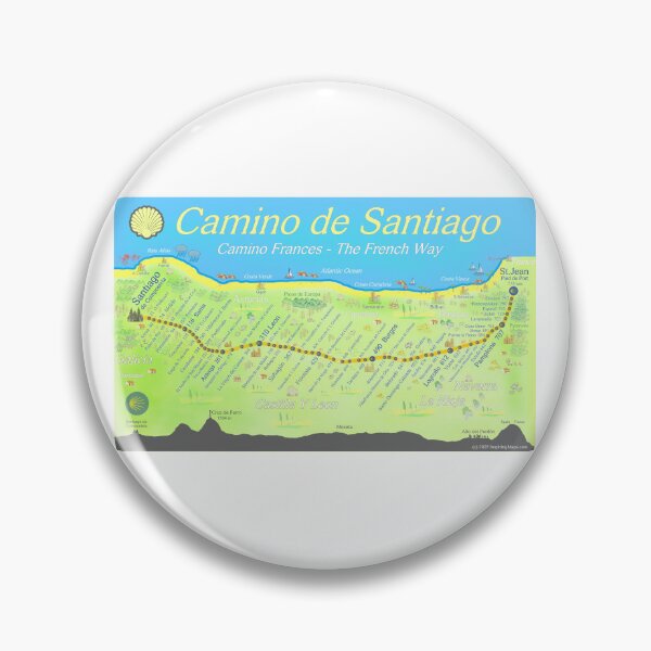 Item preview, Camino de Santiago - Camino Frances - The French Way designed and sold by Inspiring Maps.