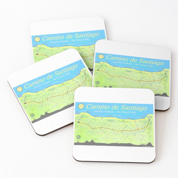 Item preview, Camino de Santiago - Camino Frances - The French Way designed and sold by Inspiring Maps.