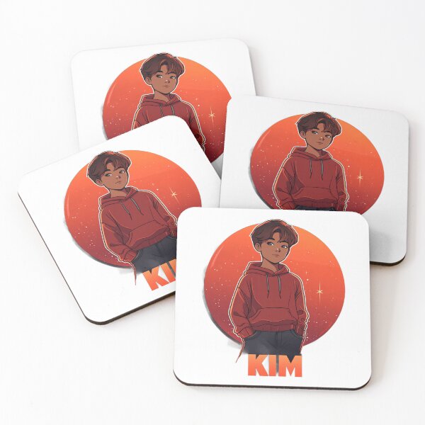 Item preview, My name is kim a red hoodie boy cartoon style  designed and sold by KimierArt.