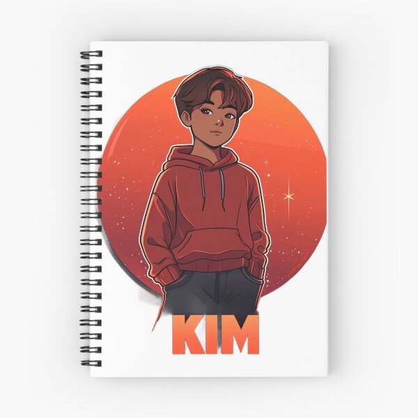 Item preview, My name is kim a red hoodie boy cartoon style  designed and sold by KimierArt.