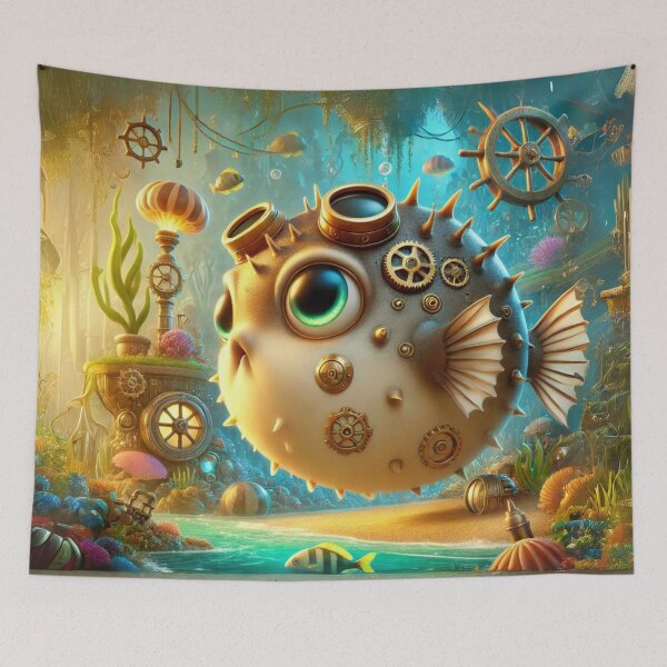 Item preview, Steampunk Pea Puffer designed and sold by Sillytoe.