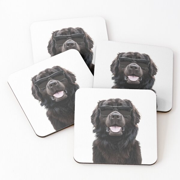 Item preview, Funny cool Newfoundland Dog wearing sunglasses designed and sold by LazyOwlStore.