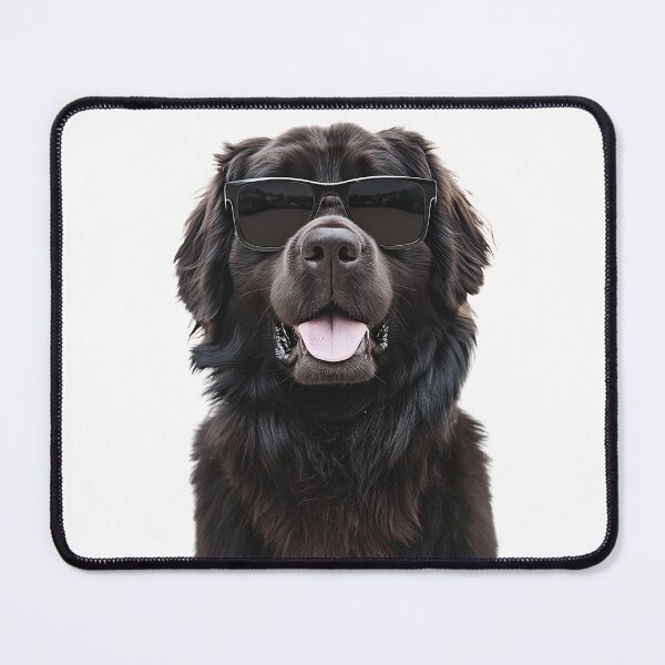 Item preview, Funny cool Newfoundland Dog wearing sunglasses designed and sold by LazyOwlStore.