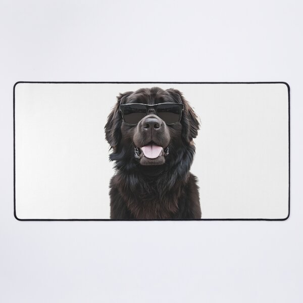 Item preview, Funny cool Newfoundland Dog wearing sunglasses designed and sold by LazyOwlStore.