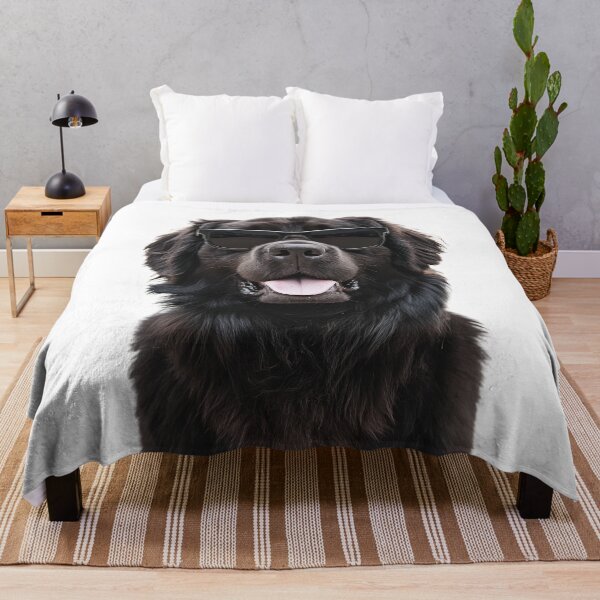 Item preview, Funny cool Newfoundland Dog wearing sunglasses designed and sold by LazyOwlStore.