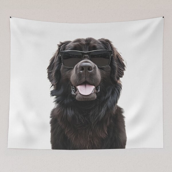 Item preview, Funny cool Newfoundland Dog wearing sunglasses designed and sold by LazyOwlStore.