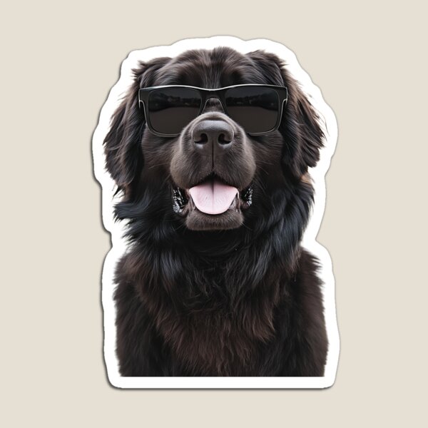 Item preview, Funny cool Newfoundland Dog wearing sunglasses designed and sold by LazyOwlStore.