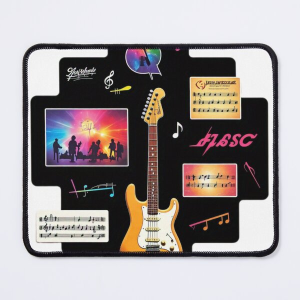 Item preview, Guitar patterns, music notes, or iconic album covers Creative art sticker designed and sold by InsightA.