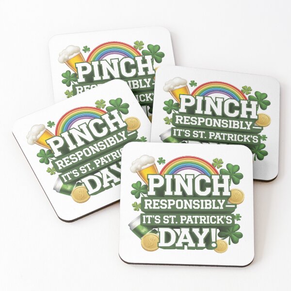 Item preview, Pinch Responsibly - It's St. Patrick's Day - St Patricks Day Design designed and sold by Peter Stawicki.