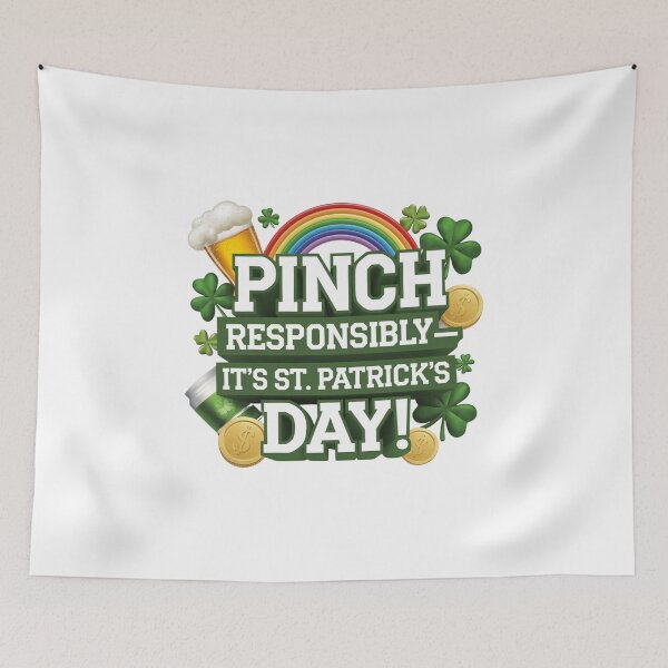 Item preview, Pinch Responsibly - It's St. Patrick's Day - St Patricks Day Design designed and sold by Peter Stawicki.