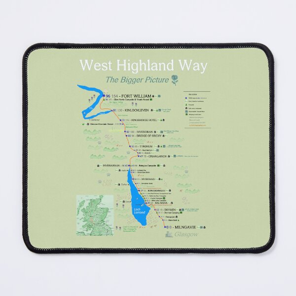 Item preview, West Highland Way Map designed and sold by Inspiring Maps.