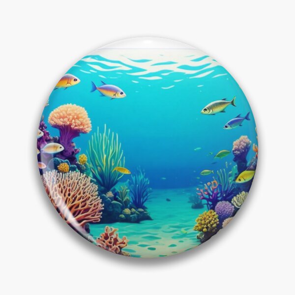 Item preview, Calming ocean views, coral reefs, or schools of fish sticker design  designed and sold by InsightA.
