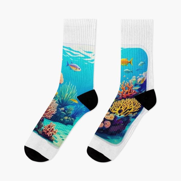 Item preview, Calming ocean views, coral reefs, or schools of fish sticker design  designed and sold by InsightA.