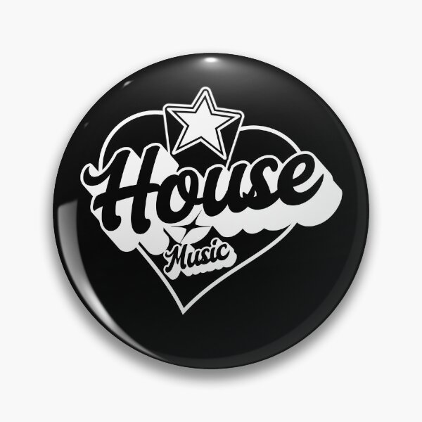 Item preview, HOUSE MUSIC  - Heart Star Vibez (White)  designed and sold by Discothreadz.