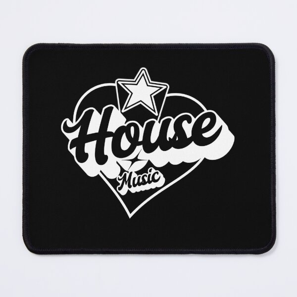 Item preview, HOUSE MUSIC  - Heart Star Vibez (White)  designed and sold by Discothreadz.